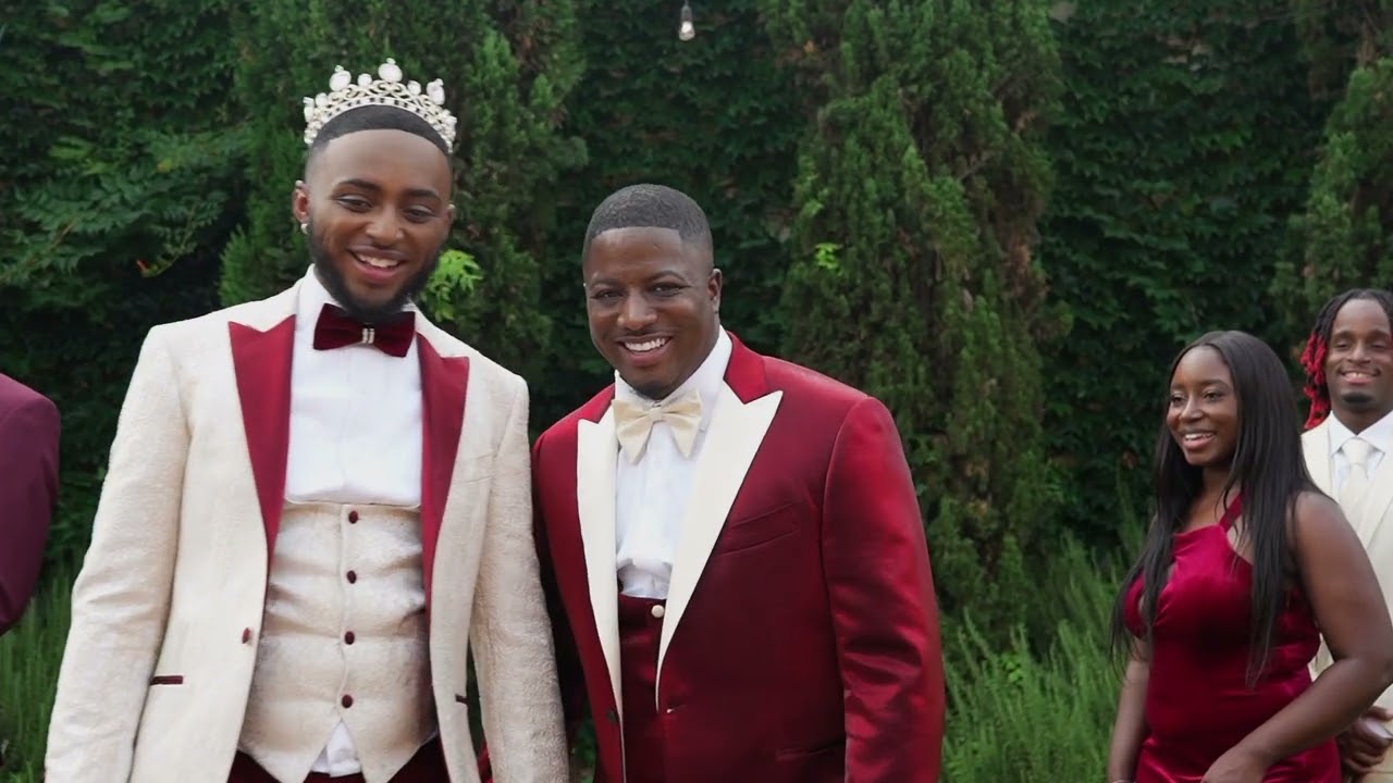 Still from the Lamar & Randall wedding film by MRP Weddings